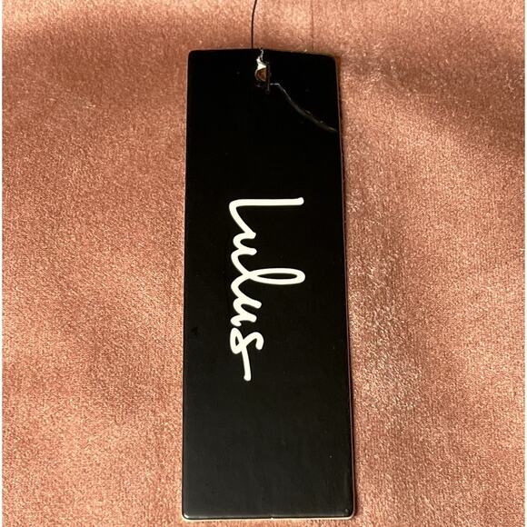 NWT Lulus Superpower Blush Pink Back Zip Straight Faux Suede Pencil Skirt Size M - Picture 6 of 6